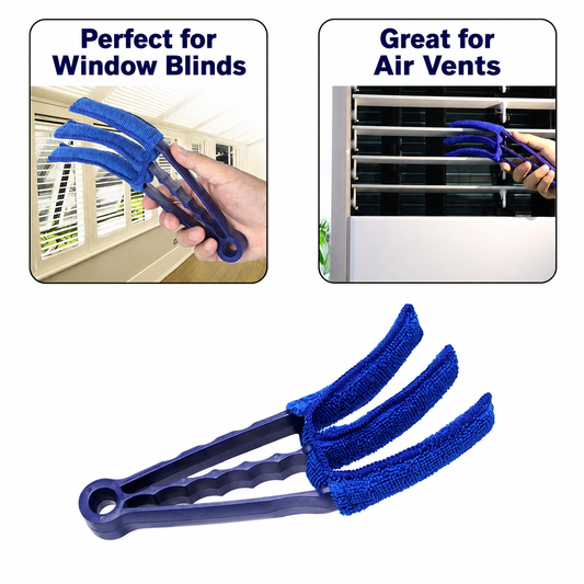 MCOIKY®  3-in-1 Blind Cleaning Brush  Clean Blinds, Air Vents & Tight Spaces Faster