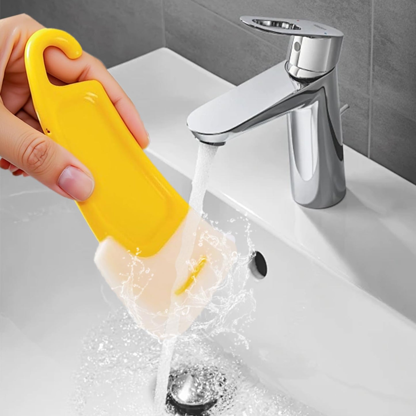 MCOIKY® Silicone Kitchen Scraper – Clean Pans & Plates with Ease