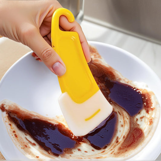 MCOIKY® Silicone Kitchen Scraper – Clean Pans & Plates with Ease