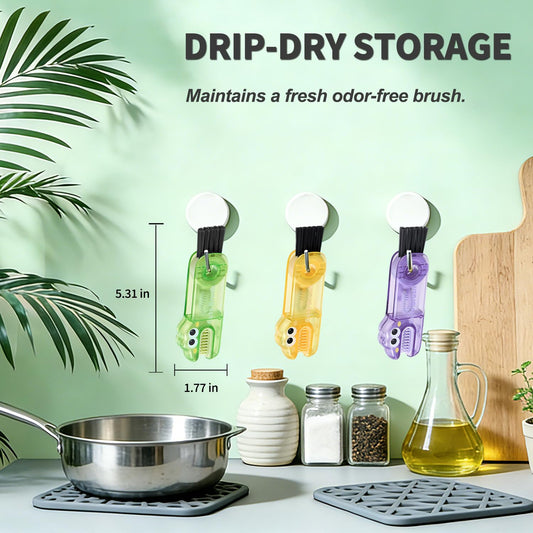MCOIKY® 3-in-1 Cup Lid Cleaning Brush – Clean Cups, Lids & Crevices Easily