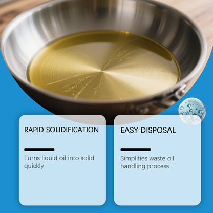 Dobshow® Cooking Oil Solidifier – Easy Used Oil Disposal for a Cleaner Kitchen
